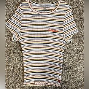 Dickies striped crop top